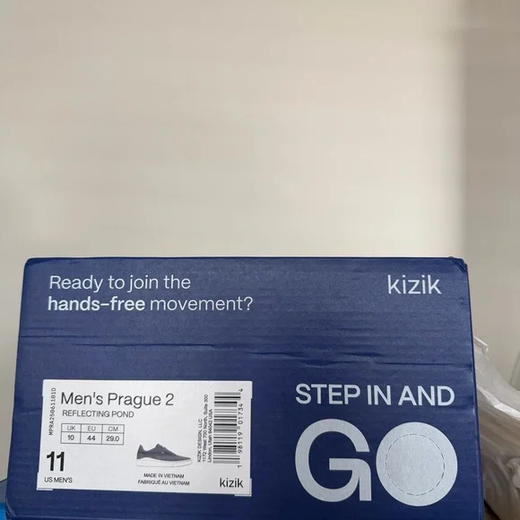 Kizik Men's Prague 2 Navy Sneakers - Picture 6 of 6